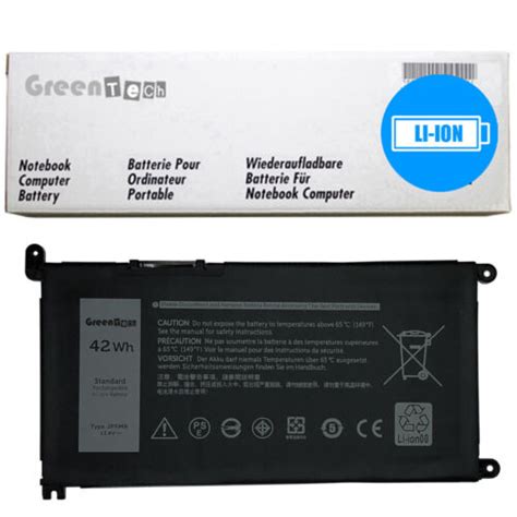 Greentech Jpfmr Battery For Dell Chromebook 3100 3400 5488 5493 42wh 65n6h 07gdy Ebay