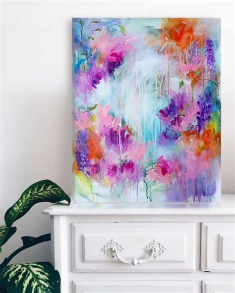 Abstract Flower Painting Ideas