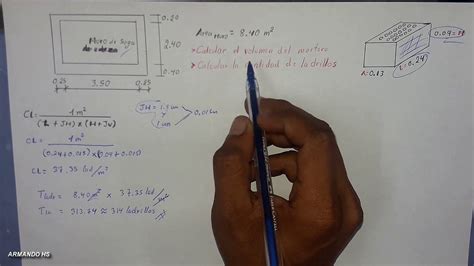 Como Calcular Ladrillos En Un Muro De Soga Youtube