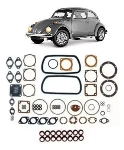 Kit Jg De Junta Do Motor 8 Capas De Tucho P Vw Fusca 1300