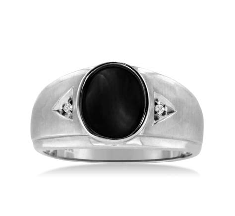 Black Onyx Mens Ring In Solid 925 Sterling Silver Etsy