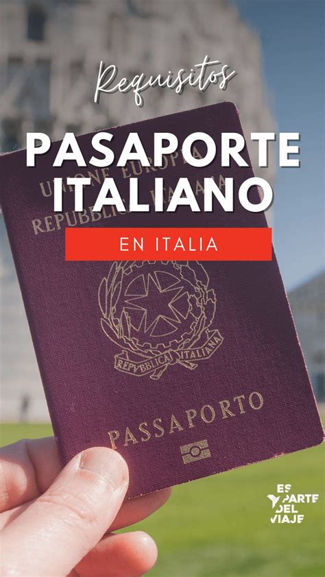 Cómo sacar pasaporte italiano en ITALIA Pasaporte Italiano Sacar