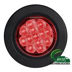 Foco Trocha Led Pulg Rojo Y Volts Repuestos Carrocer As