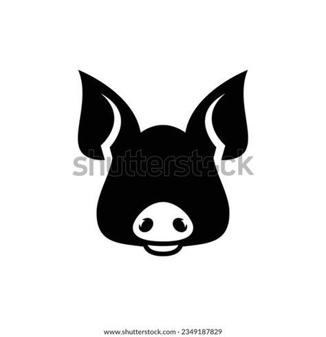 8,888 Pig Head Silhouette Icon Vector Images, Stock Photos, 3D objects ...