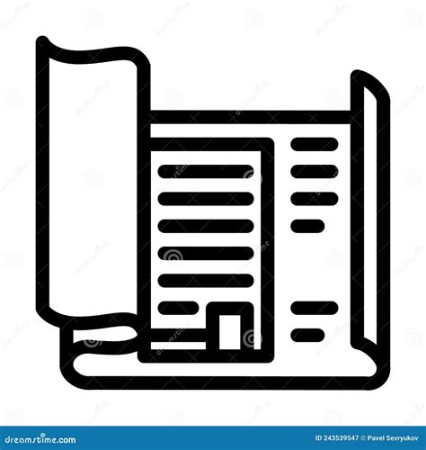 Paperwork Line Icons Collection Documentation Red Tape Records