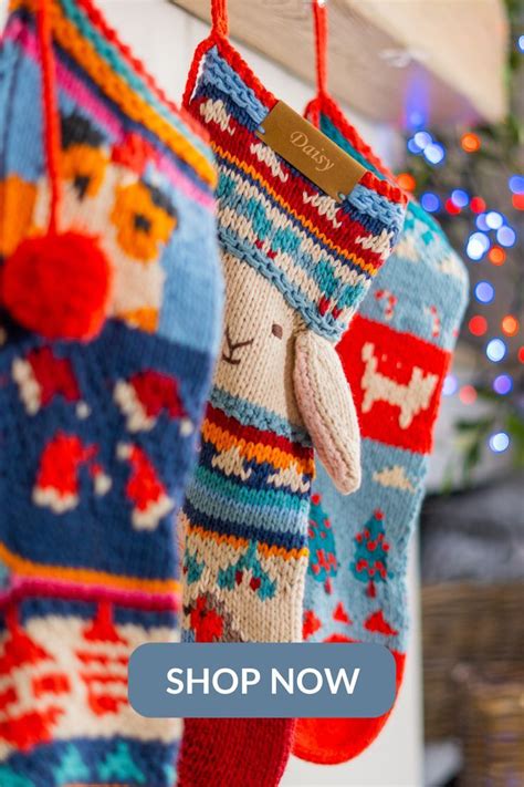 Luxury Knitted Christmas Stockings In Personalized Knit