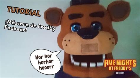 TUTORIAL Como hacer tu máscara de Freddy Fazbear Mascara tutorial