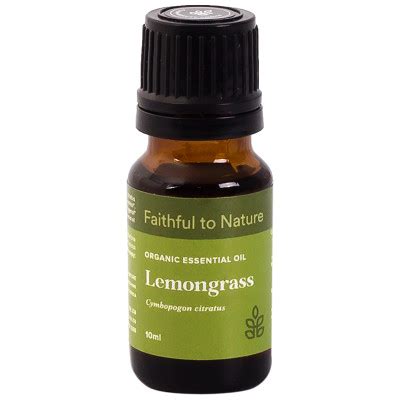 Buy Faithful To Nature Organic Lemongrass Essential Oil Online