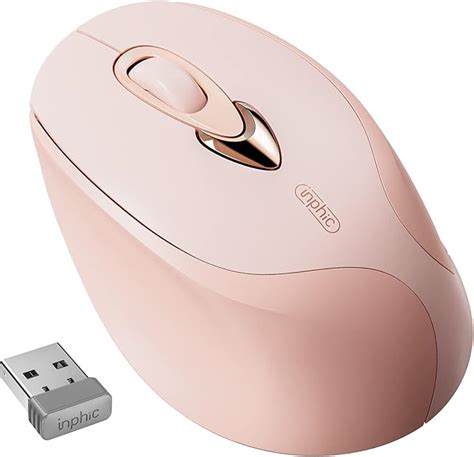 Amazon Inphic Wireless Mouse Pink G Usb Rechargeable Wireless