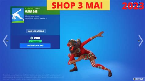 New Ultra Dab Fortnite Emote Boutique 3 Mai Fortnite Battle Royal Item Shop 3 05 3 Mai Youtube