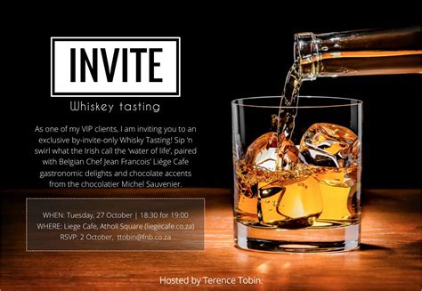 Whiskey Tasting INVITE 2 - Rainer Boshoff