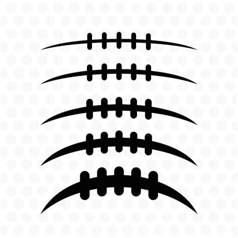 Football Laces Svg, Football Outline, Football Stitch Cricut File ...