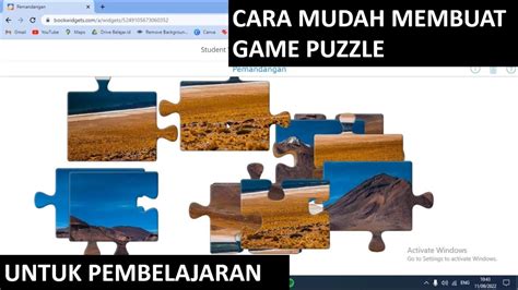 Cara Mudah Dan Gratis Membuat Game Puzzle Untuk Pembelajaran Youtube