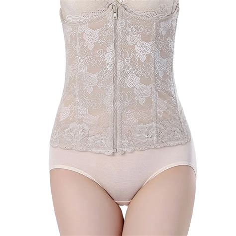 High Quality Women Waist Cinchers 3 Lines Hooks Girdle Corsets Bustiers