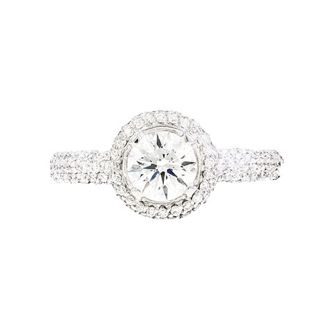 Round Cut Diamond Engagement Ring Shapur Mozaffarian San Francisco