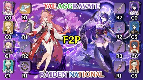 F2P Yae Aggravate Rational 9 Star Clear NEW 3 0 Spiral Abyss Floor 12