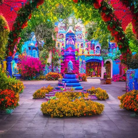 The Cosmic Gardens Of Tlaquepaque Digital Art K Stable Diffusion