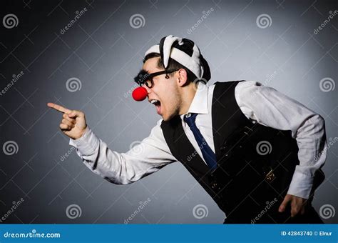 Clown Businessman Stock Photo Image Of Carnival Jester 42843740