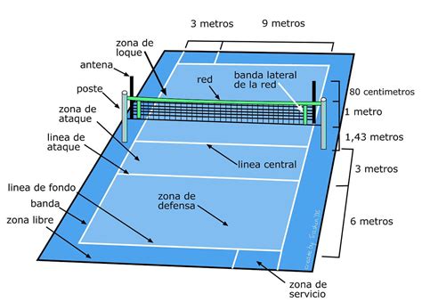 Total Imagen Dibujo De La Cancha De Voleibol Con Sus Medidas Porn