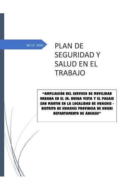 Plan De Seguridad Y Salud Ocupacional Nevada Beatriz Udocz