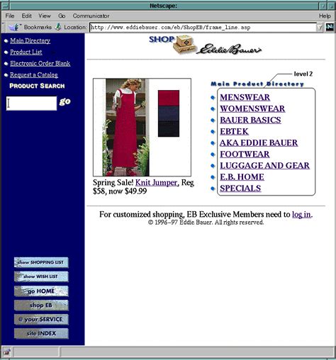 Eddie-Bauer catalog homepage (level 1) | Download Scientific Diagram