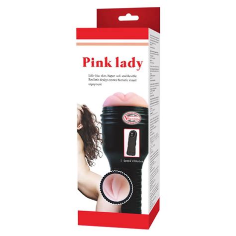 Masturbador Lanterna Vagina 4 Vibrações em Cyberskin Pink Lady