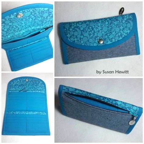 Pdf Pattern Womens Trifold Wallet Diy Card Wallet Etsy