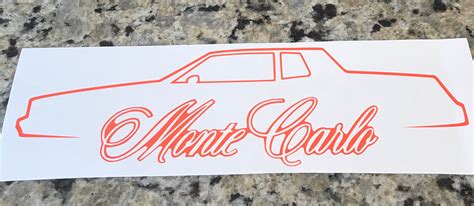 Monte Carlo Outline Decal