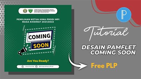 [free Plp] Cara Desain Pamflet Coming Soon Di Aplikasi Pixellab