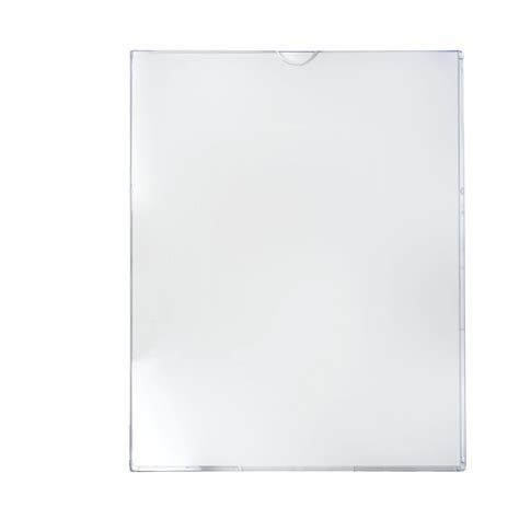 Clear Acrylic Wall Mount Holders With Two 1" Velcro Strips - 8 1/2"L x 11"H