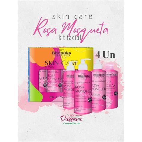 Kit Skin Care Facial Rosa Mosqueta Itens Rhenuks Shopee Brasil