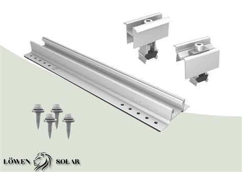 K Minirail Set Solarmodul Flachdach Montage Ihr Partner F R