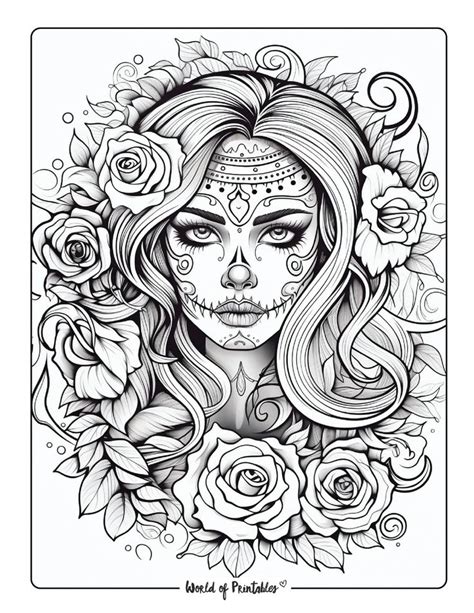 Pin By Jen Devary On Coloring Pages In Skull Coloring Pages