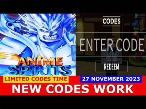 NEW CODES UPDATE 1 Anime Spirits ROBLOX LIMITED CODES TIME