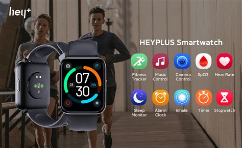 Xiaomi HeyPlus Watch AMOLED Smartwatch Black Techpalli