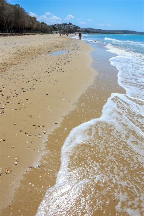 Shore Of The Beach Of Eraclea Minoa In Agrigento Stock Image Image Of