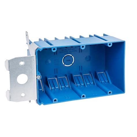 Triple Gang Adjustable Electrical Junction PVC Box With Bracket