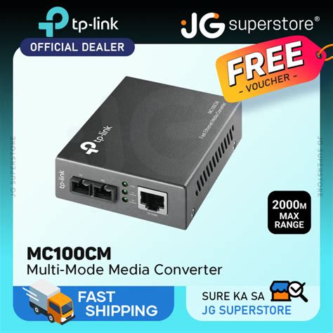 Tp Link Mc100cm 10100mbps Multi Mode Fiber Media Converter Extends