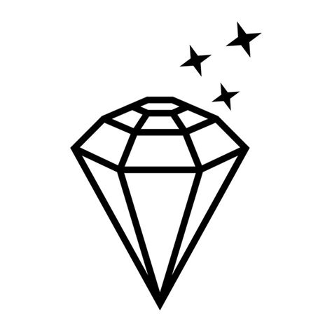 Diamantvektor Logo Vorlage Diamant Symbol Premium Vektor