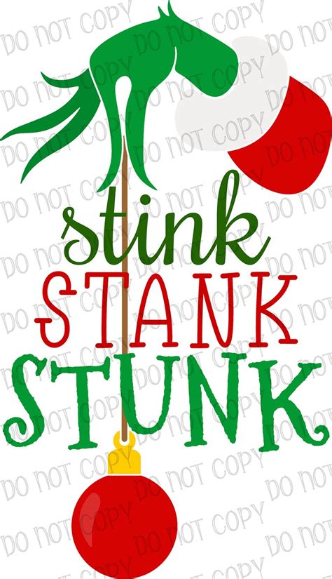 Grinch Hand Stink Stank Stunk Png Grinch Digital Instant Etsy