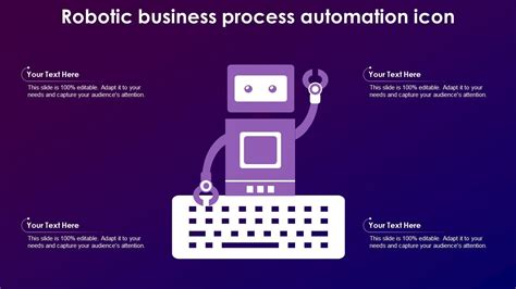 Robotic Business Process Automation Icon PPT Template