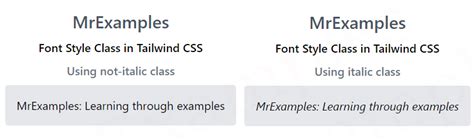 Tailwind Font Style Complete Guide with Examples