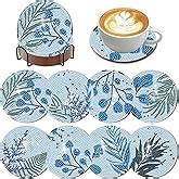 Amazon Leatrice 8 Pcs Diamond Painting Coasters With HolderCork