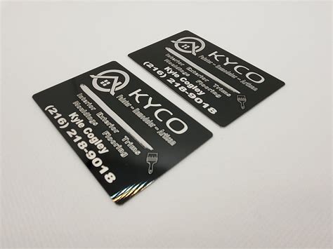 Lightformed Anodized Aluminum Business Cards Custom Lake Laser Engraving