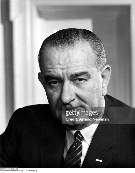 Portrait Of Us President Lyndon B Johnson At The White House December