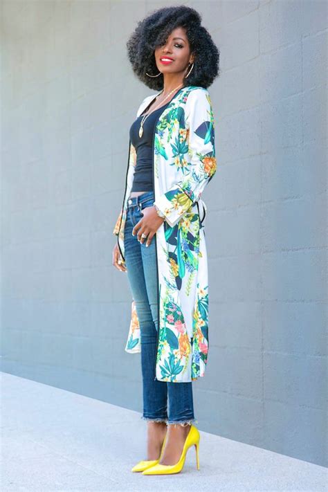 Style Pantry Print Kimono Duster Tank Ankle Length Jeans Kimono