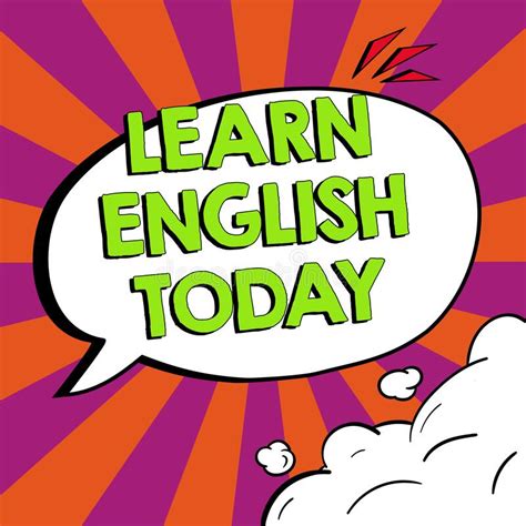 Text Sign Showing Learn English Today Business Concept Gain Or Acquire