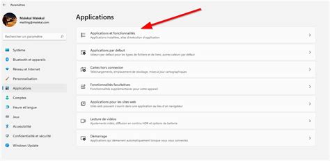 Lister les applications installées sur Windows 11 10 7 et 8