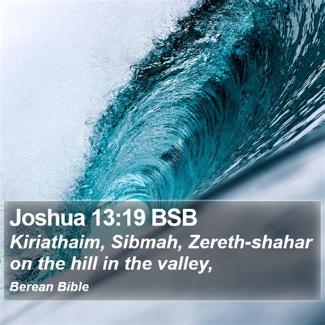 Joshua 1319 Bsb Christian Images