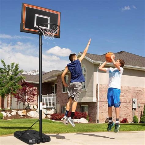 NiamVelo Adjustable Basketball Hoop with Stand & Wheels, Indoor/Outdoor ...